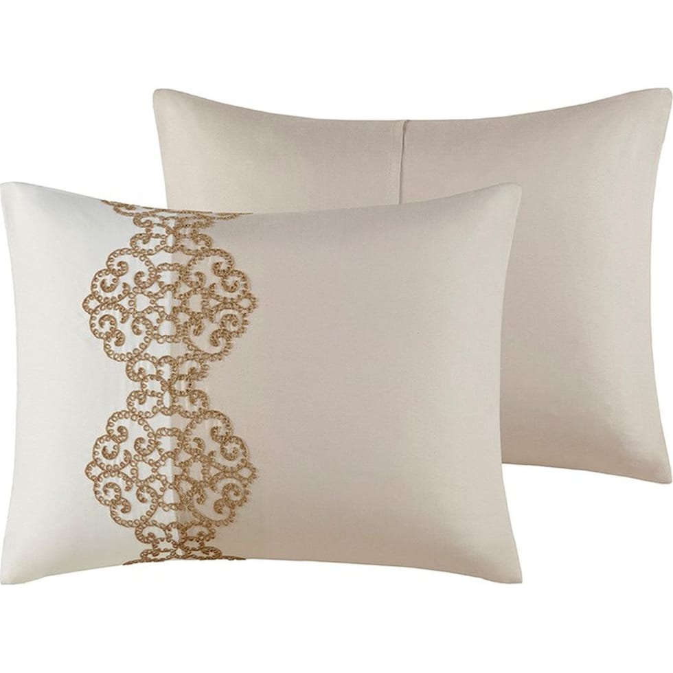 malia light brown california king bedding set   
