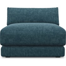 malibu blue armless chair   