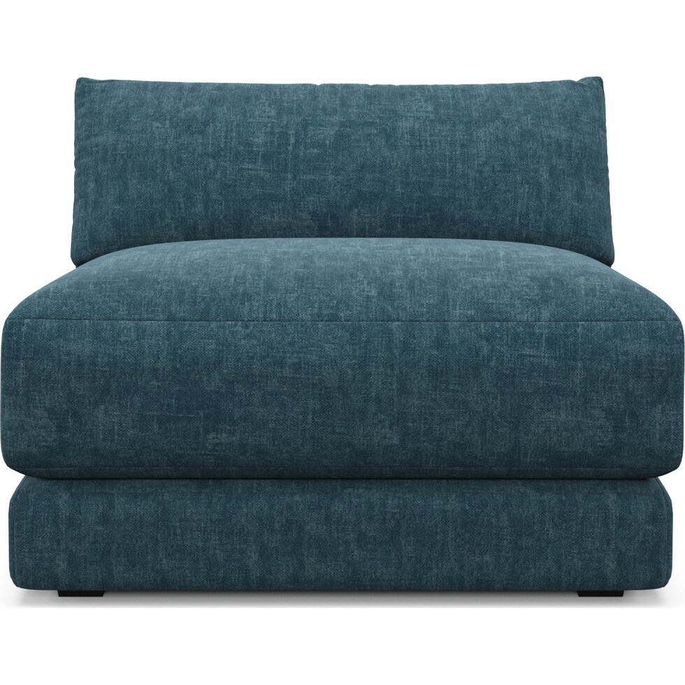 malibu blue armless chair   