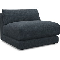 malibu blue armless chair   