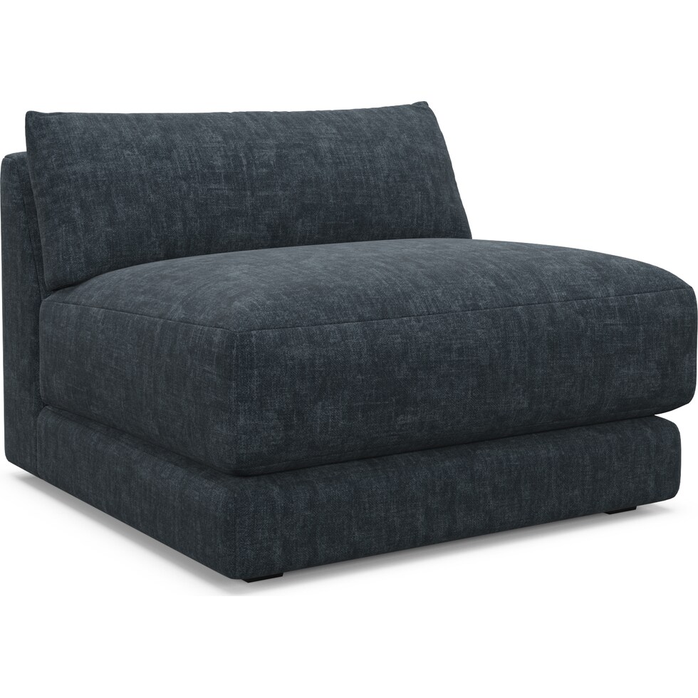 malibu blue armless chair   
