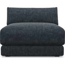 malibu blue armless chair   