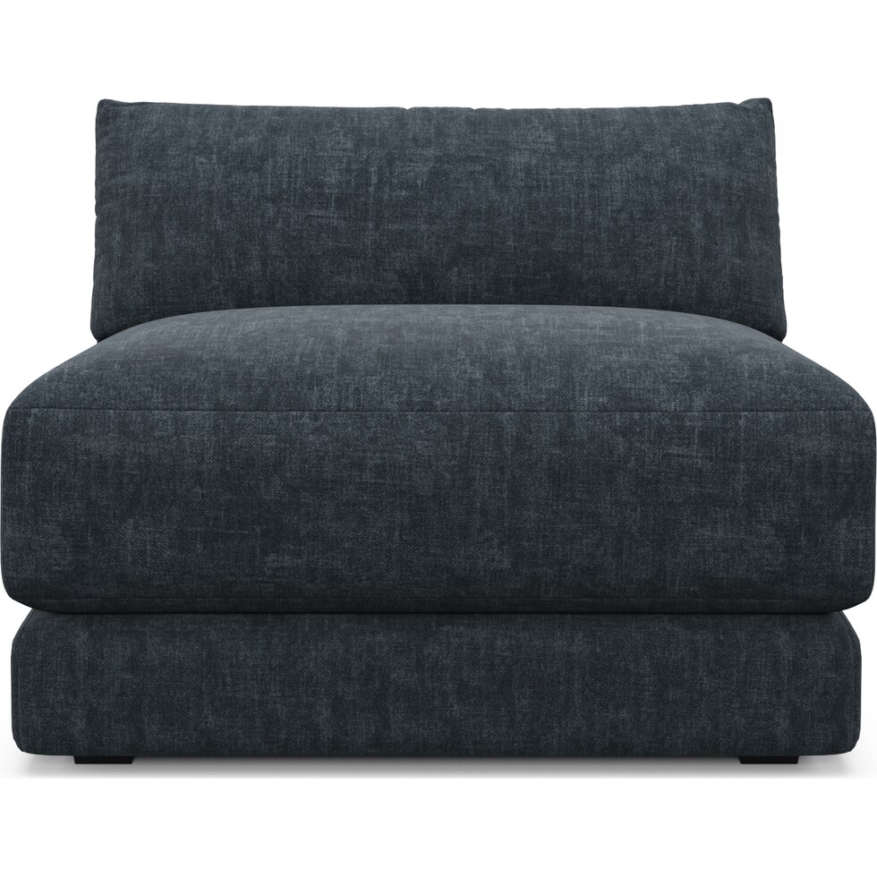 malibu blue armless chair   