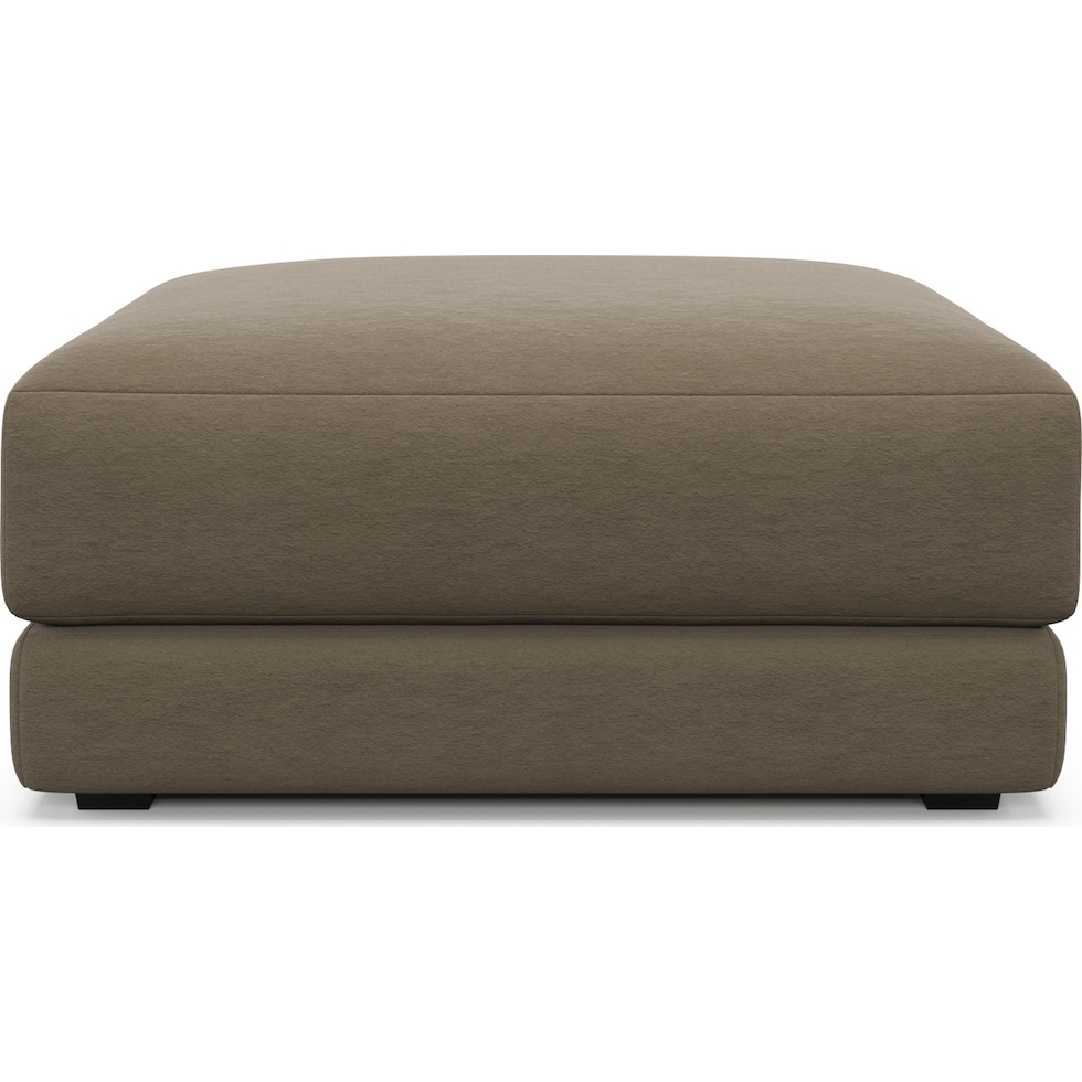 malibu dark brown ottoman   