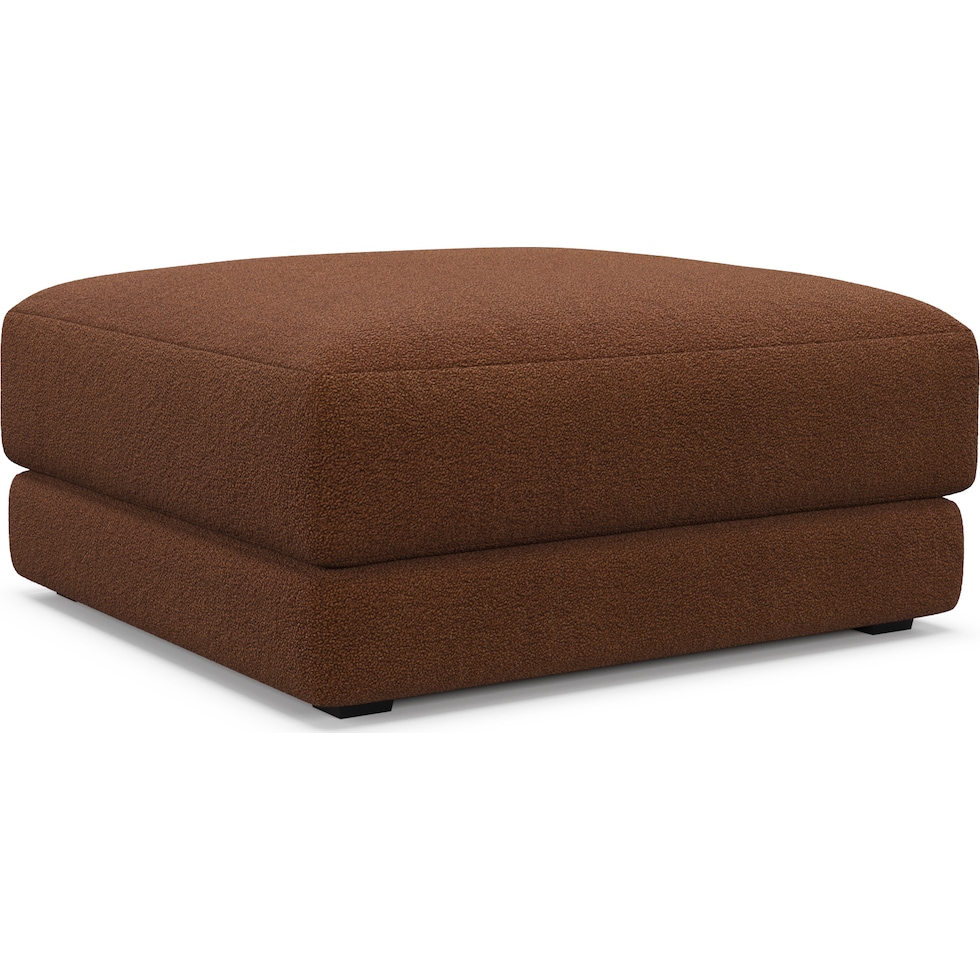 malibu dark brown ottoman   
