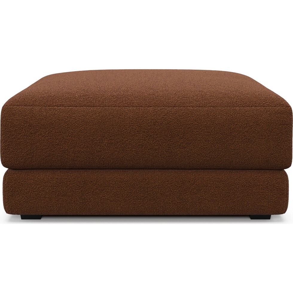 malibu dark brown ottoman   