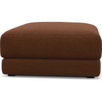 malibu dark brown ottoman   