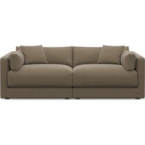 malibu dark brown sofa   