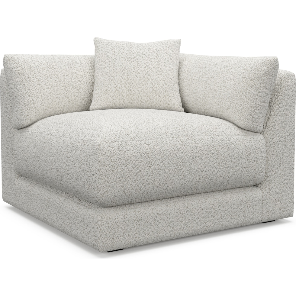 malibu gray corner chair   
