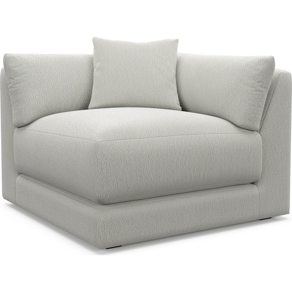 malibu gray corner chair   