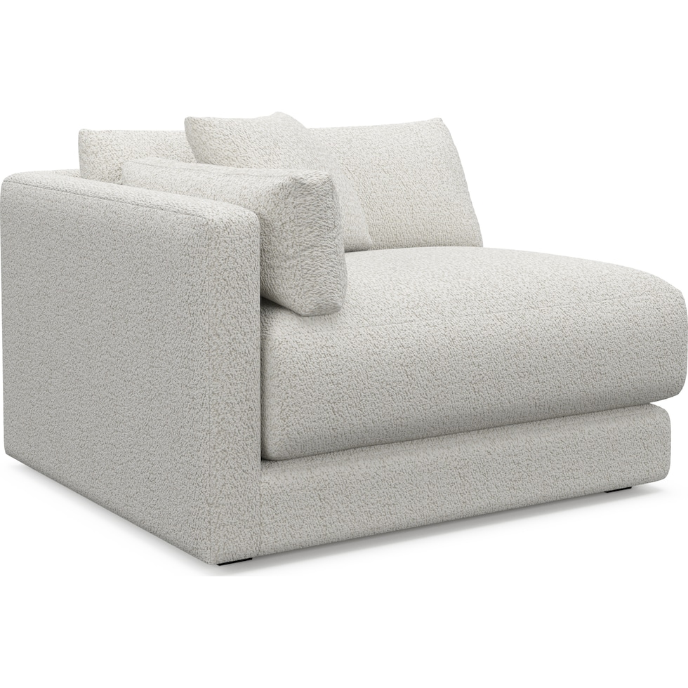 malibu gray left arm facing chair   