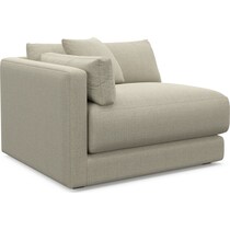 malibu gray left arm facing chair   