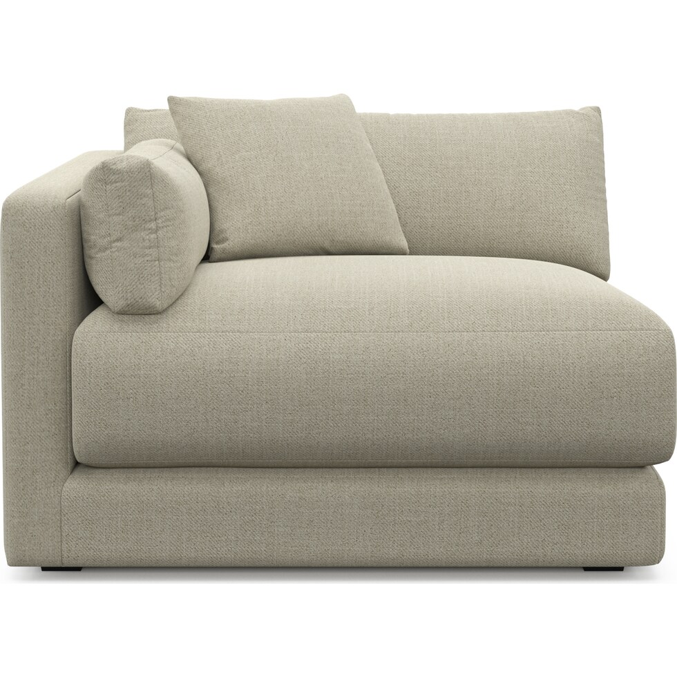 malibu gray left arm facing chair   