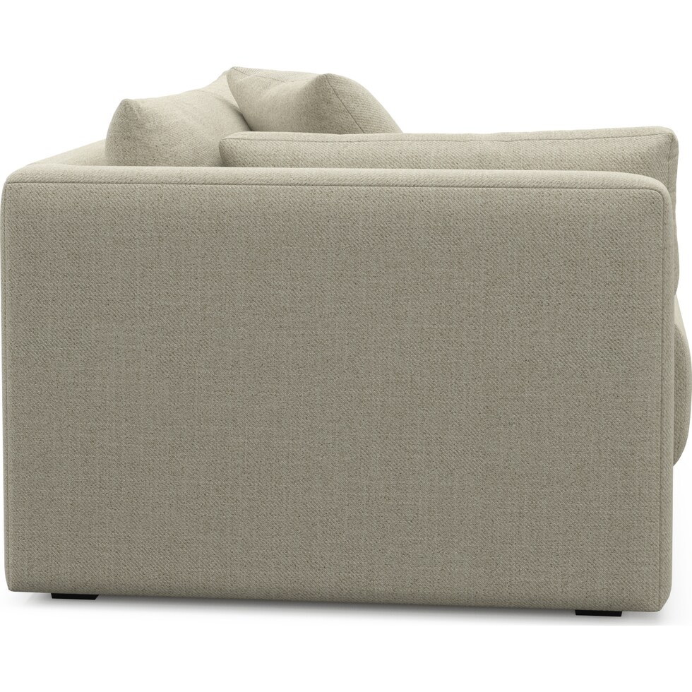 malibu gray left arm facing chair   