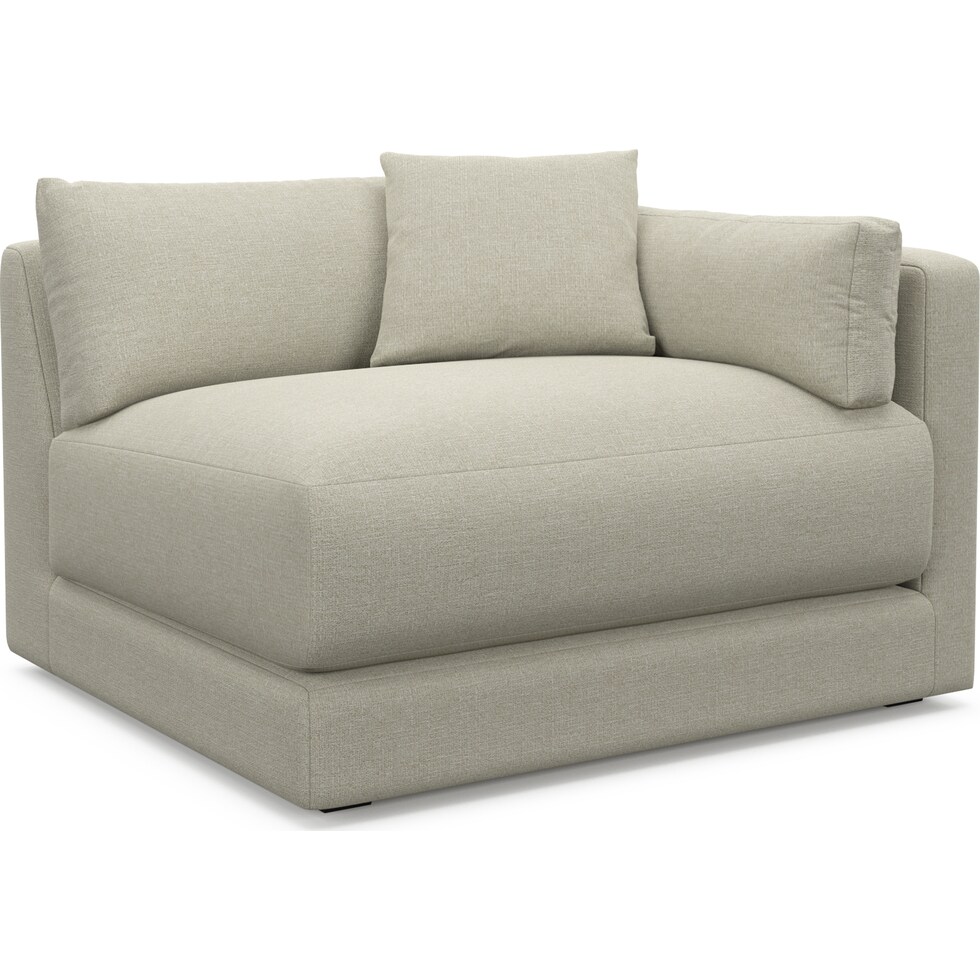 malibu gray right arm facing chair   