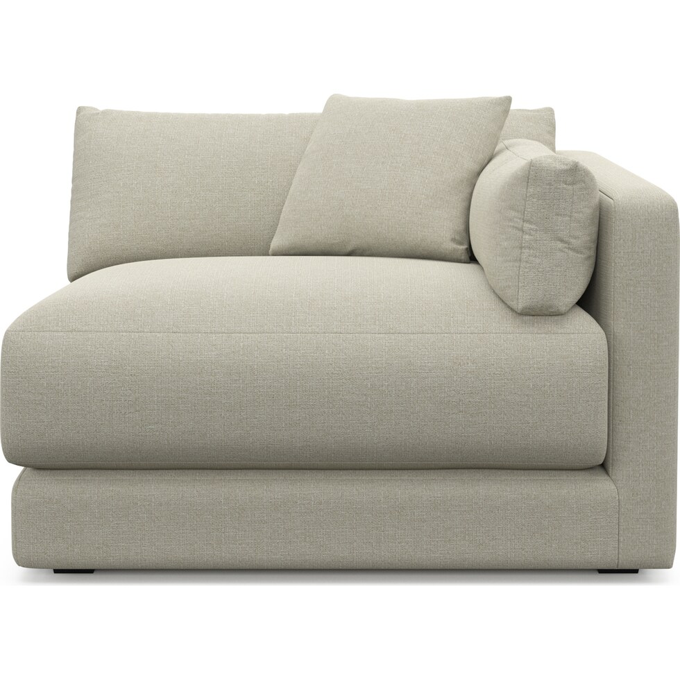 malibu gray right arm facing chair   