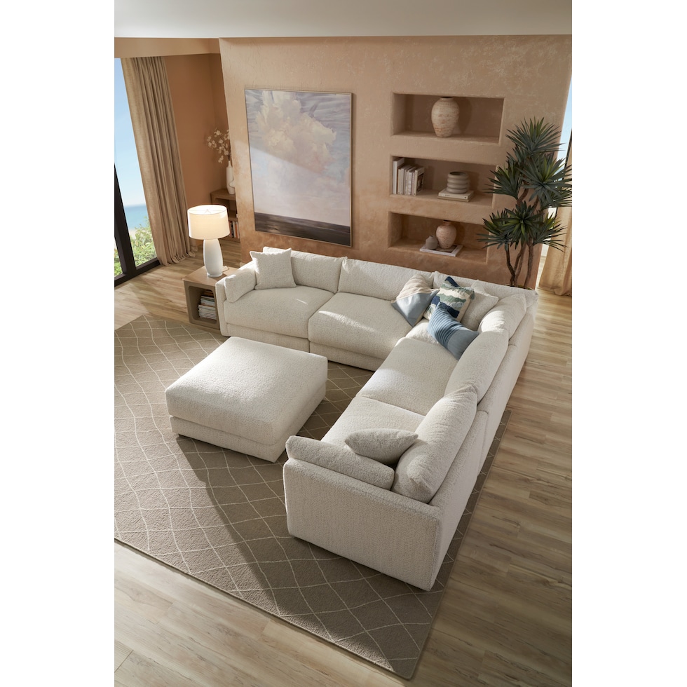 malibu gray sectional   