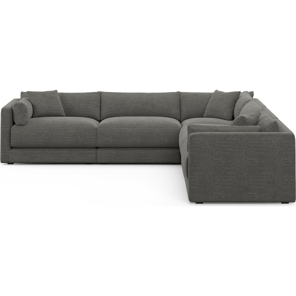 malibu gray sectional   