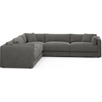 malibu gray sectional   