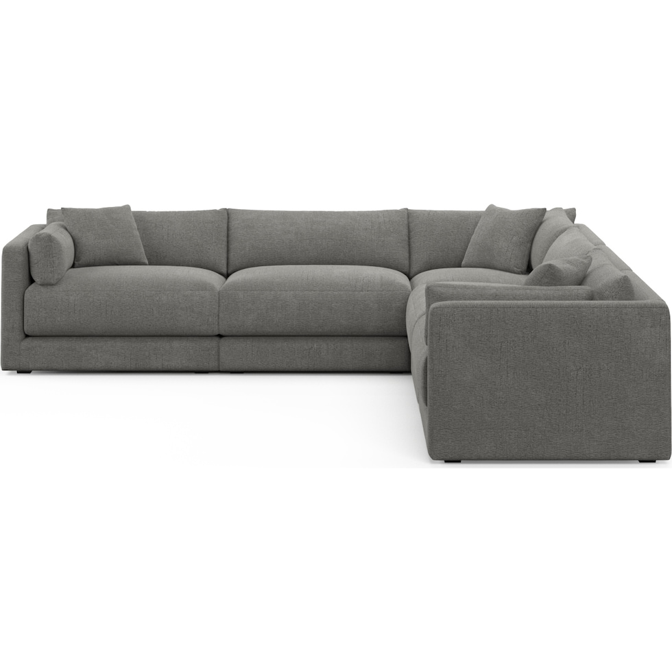 malibu gray sectional   
