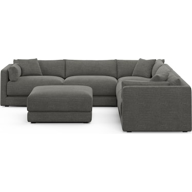 Malibu 5-Piece Sectional and Ottoman