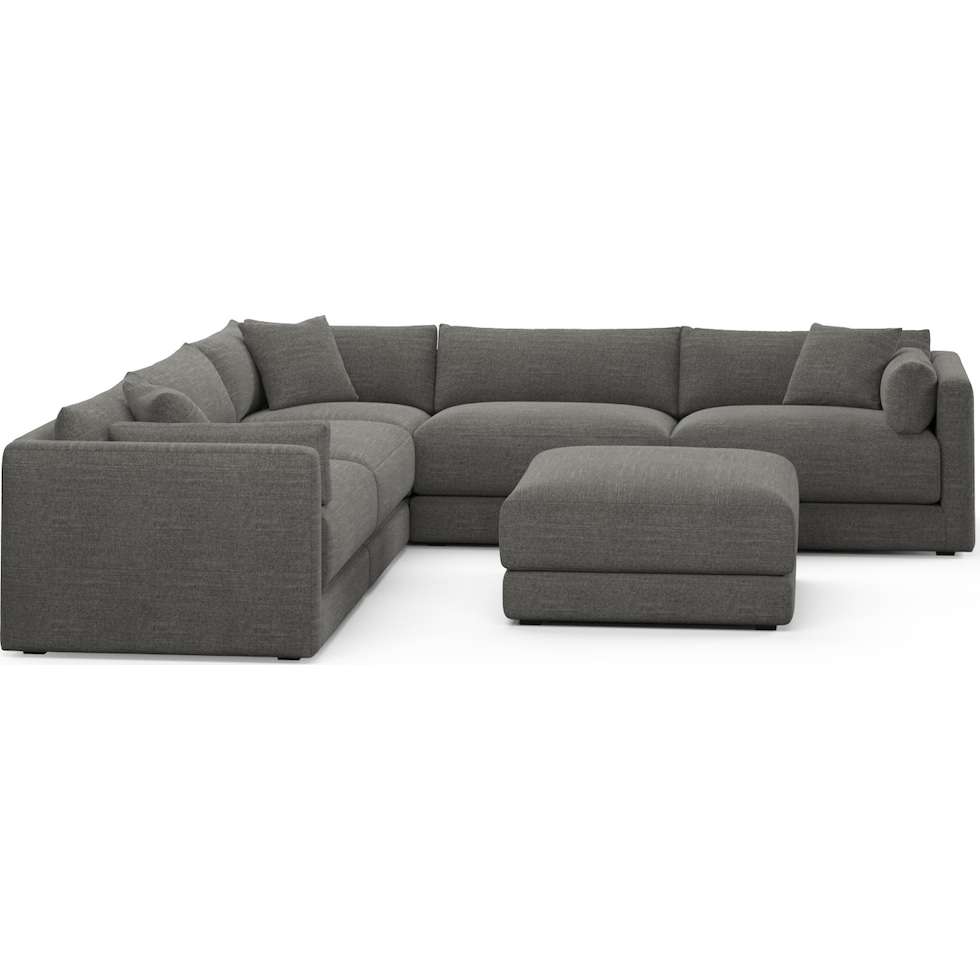 malibu gray sectional   