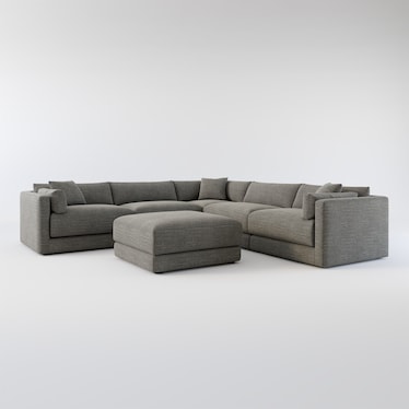 Malibu 5-Piece Sectional and Ottoman