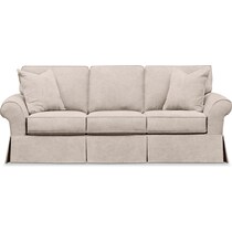 malibu gray sofa and ottoman   