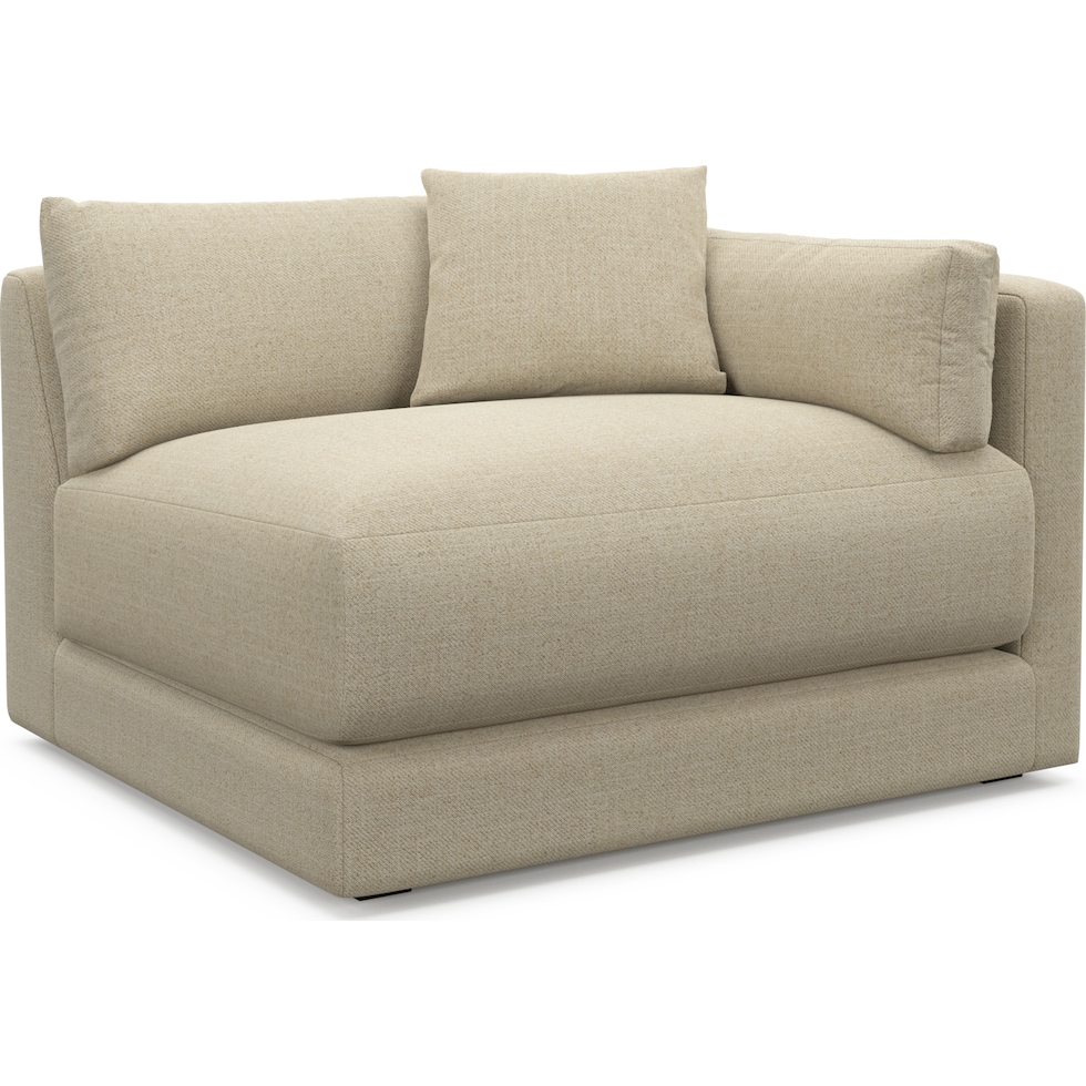 malibu light brown right arm facing chair   