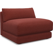 malibu red armless chair   