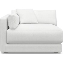 malibu white left arm facing chair   
