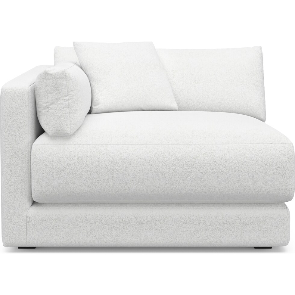 malibu white left arm facing chair   