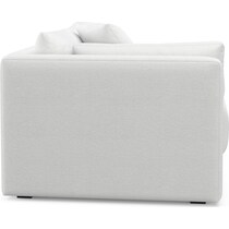 malibu white left arm facing chair   