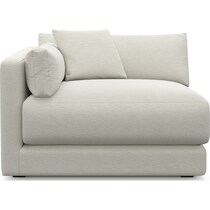 malibu white left arm facing chair   