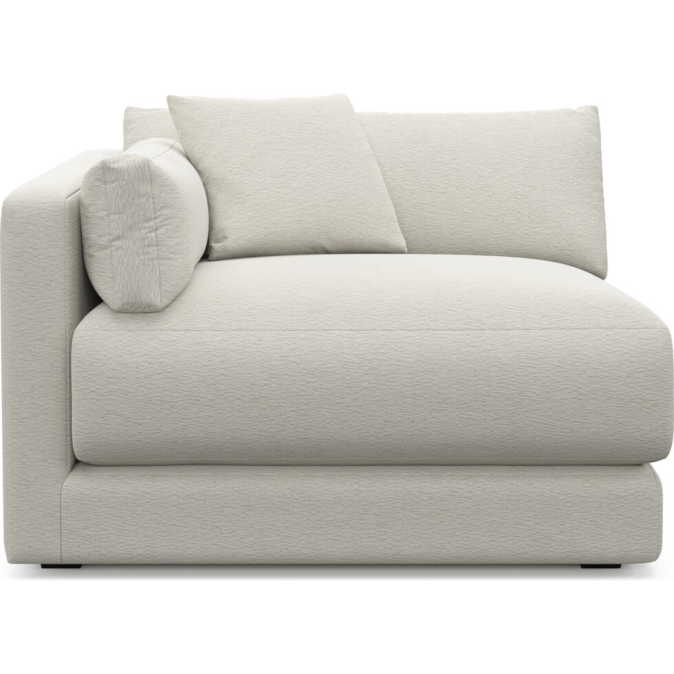 malibu white left arm facing chair   
