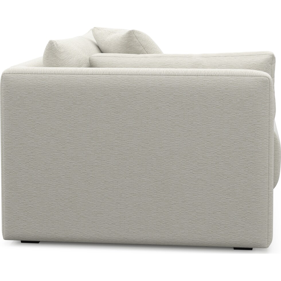 malibu white left arm facing chair   