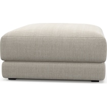 malibu white ottoman   