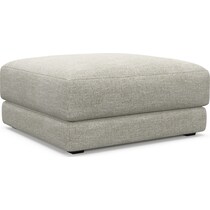 malibu white ottoman   