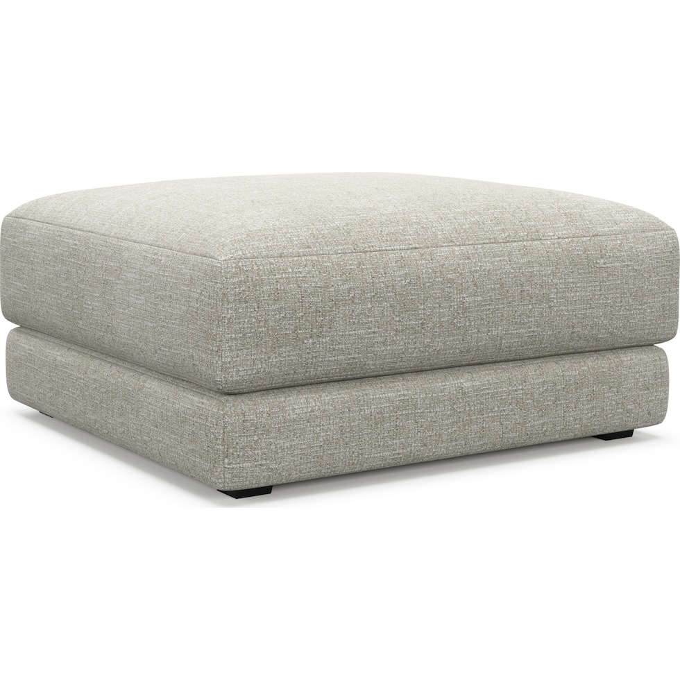 malibu white ottoman   