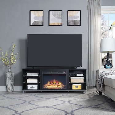 Mallorie TV Stand with Fireplace