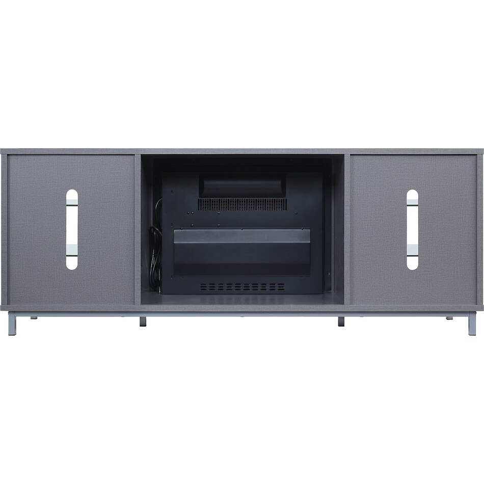 mallorie gray fireplace tv stand   