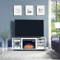 mallorie white fireplace tv stand   