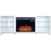 mallorie white fireplace tv stand   