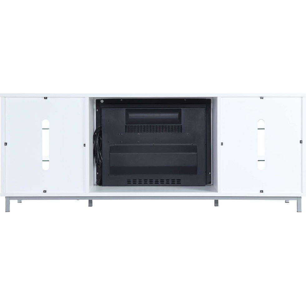 mallorie white fireplace tv stand   