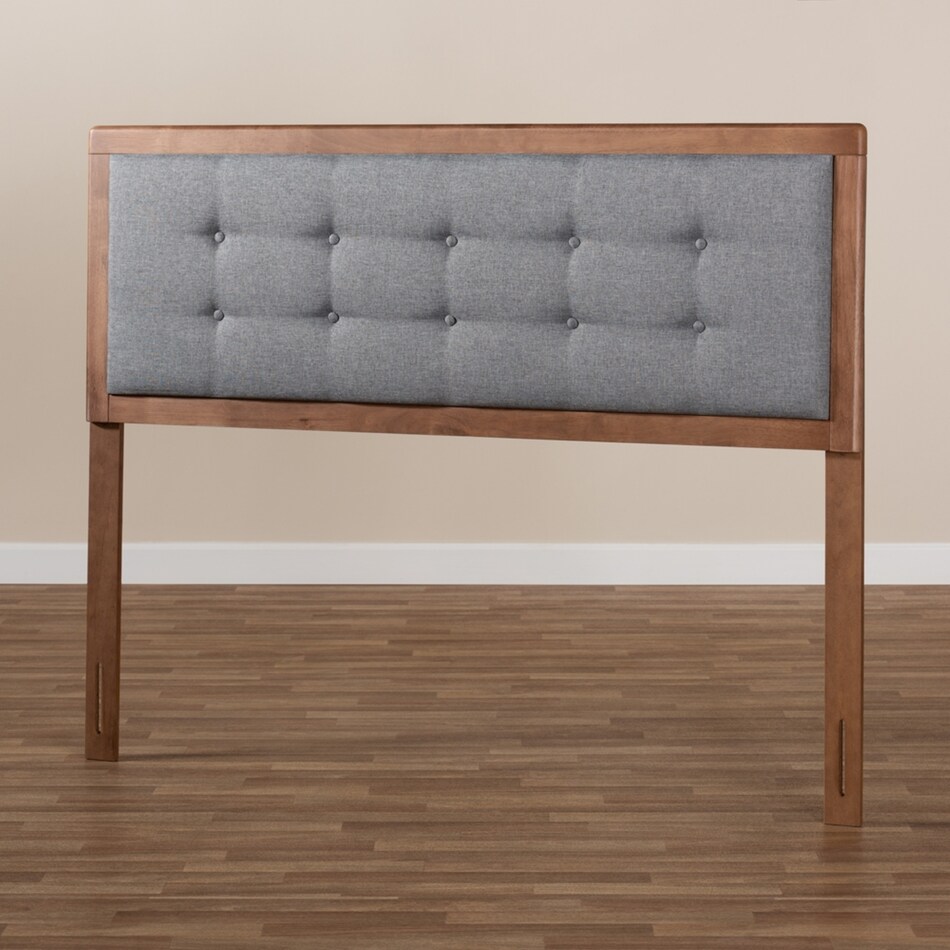 malmo gray full headboard   