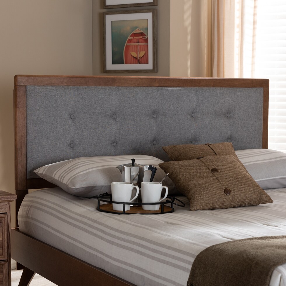 malmo gray queen headboard   