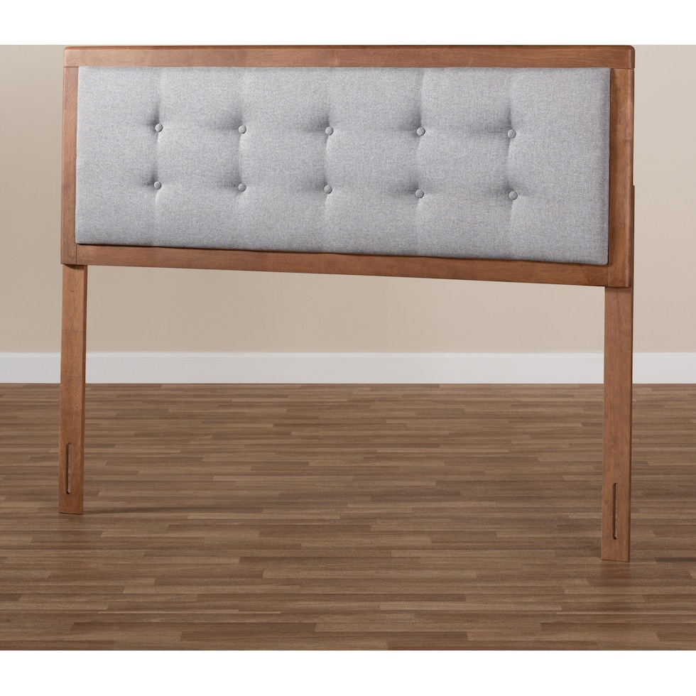 malmo gray queen headboard   