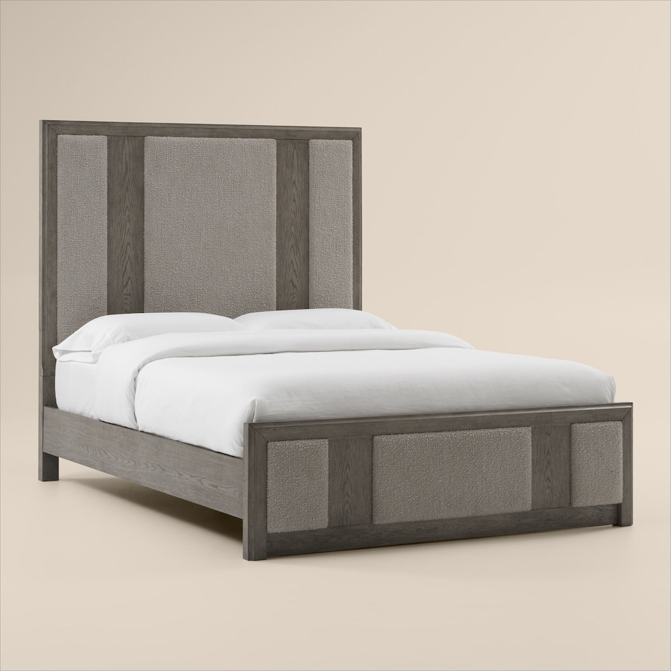 malone gray king bed   