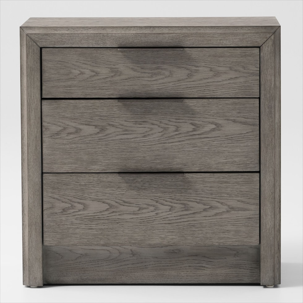 malone gray nightstand   