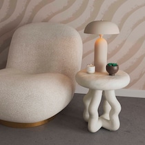 manasquan white side table   